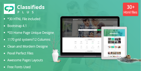 Classified Ads Plus - Classifieds Websites HTML Templates