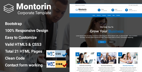 Montorin - Corporate Business Template