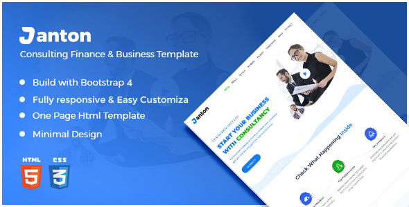 Janton - Consulting Finance Business HTML Template