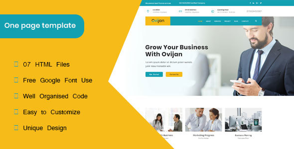 Ovijan || Finance & Business HTML5  Template