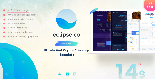 Eclipseico - Bitcoin And Crypto Currency HTML Template