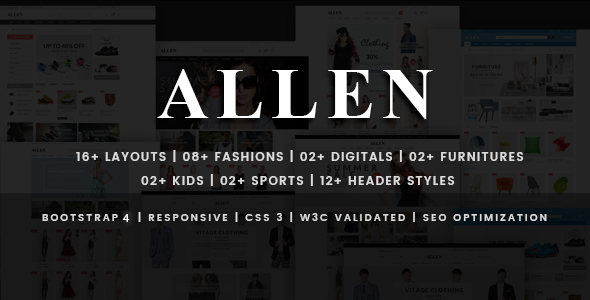Allen - Multipurpose Store eCommerce HTML Template