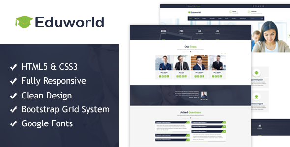 Eduworld - Education HTML Responsive Template