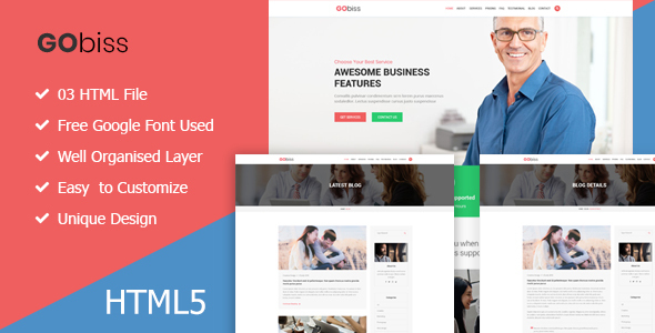 Gobiss  || Consulting and Corporate One Page HTML5 Template