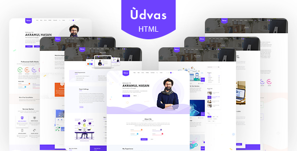 Udvas | Personal Portfolio HTML5 Template