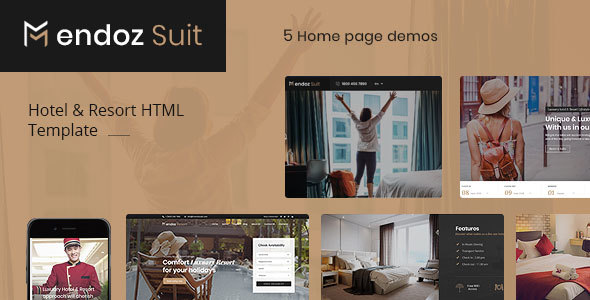 Mendoz Suit - Hotel & Resort HTML Template