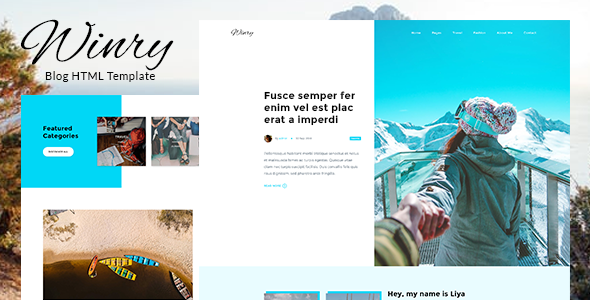 Winry - Creative Responsive Blog HTML Template