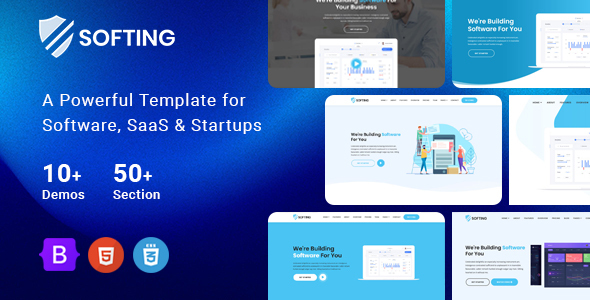 Softing - Software Landing Page