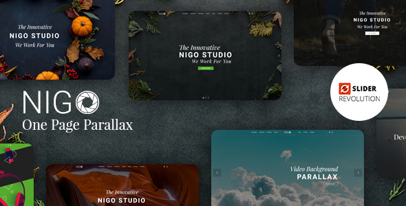 Nigo - Creative Parallax One Page HTML Template