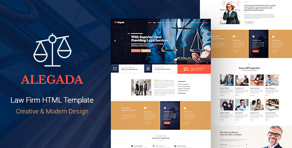 Alegada - Law HTML Template
