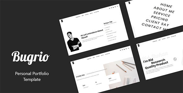 Bugrio - Creative Personal Portfolio Template
