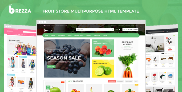 Brezza - Fruit Store Multipurpose HTML Template