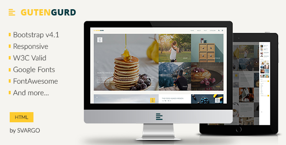 Gutengurd - Travel and Entertainment Blog HTML Template