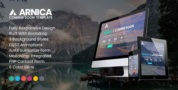 Arnica - Creative Coming Soon Template