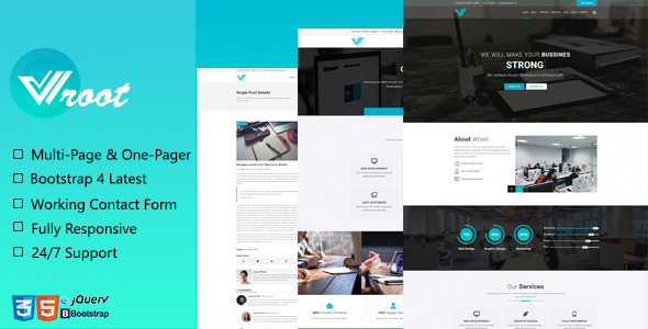 Wroot - Multipurpose Creative Website Template