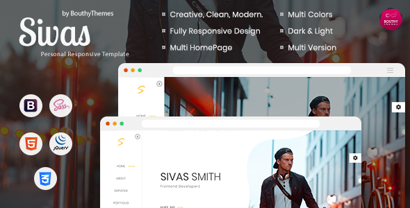 Sivas - Personal One Page Template