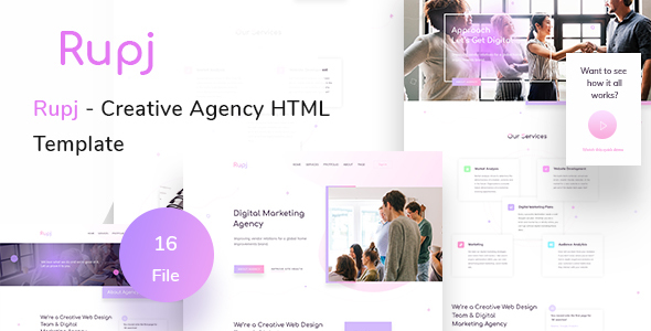 Rupj - Creative Agency HTML Template
