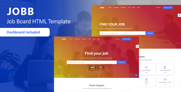JOBB - Job Board HTML Template