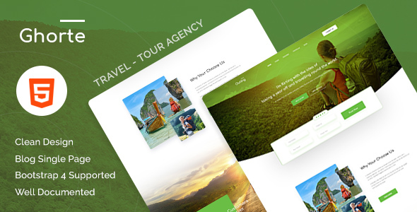 Ghorte - Responsive Landing HTML5 Template