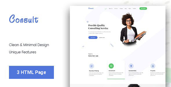Consult || Business Consulting Bootstrap4 Template