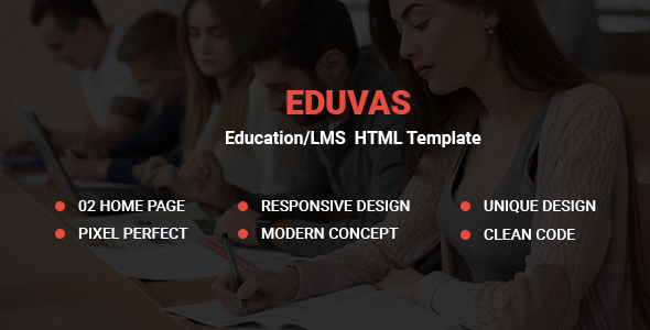 EduVas- Education HTML5 Template