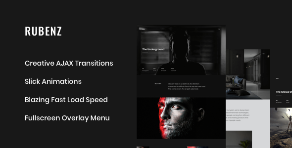 Rubenz – Creative Portfolio AJAX HTML5 Template
