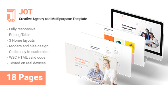 Jot - Creative Agency and Multipurpose Template
