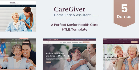 Care Giver - Senior Care & Medical HTML Template