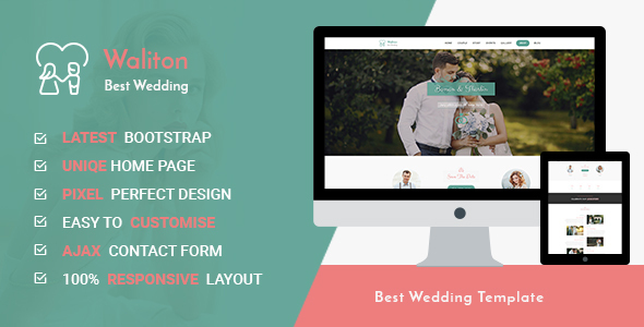 Waliton - Responsive HTML5 Wedding Template