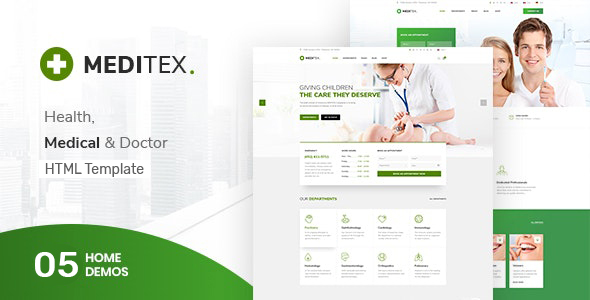 Meditex - Health and Medical HTML Template
