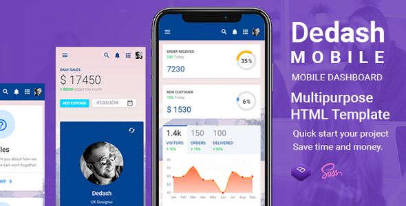 Dedash Mobile - A Multipurpose HTML Template