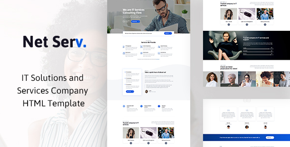 Netserv - IT Solutions and Services Company HTML Template