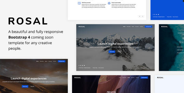 Rosal - Creative Coming Soon Template