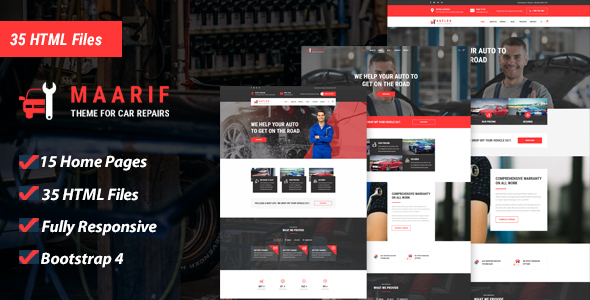 Maarif - Car Service & Car Repair HTML Template