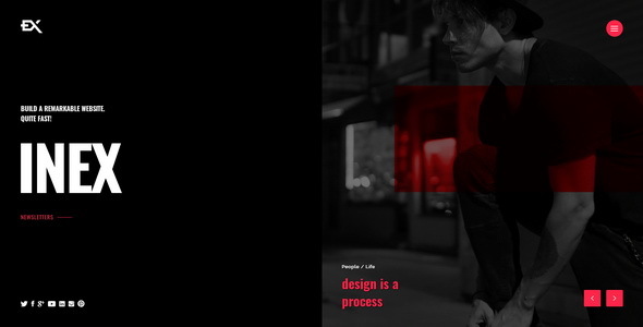 Inex - Creative Coming Soon Template