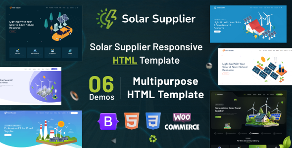 Solar Supplier - Responsive HTML Template