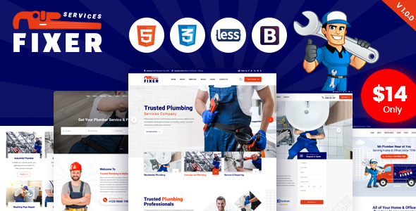 Fixer - Plumbing & Repair Services HTML Template