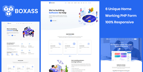 Boxass - Startup Landing Page