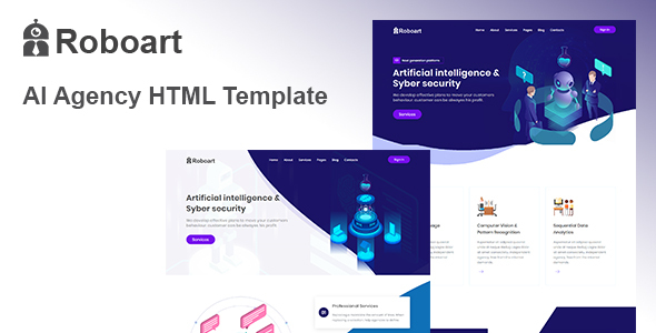 Roboart - Chatbot & Startup HTML Template