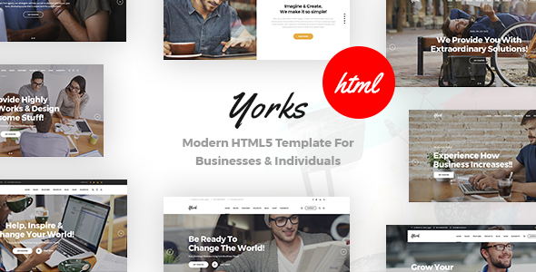 Yorks - Modern HTML5 Template For Businesses & Individuals