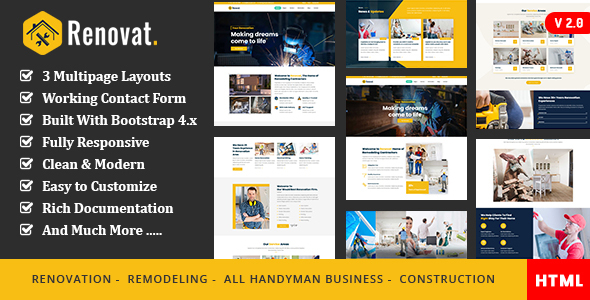 Renovat - Industry HTML Template
