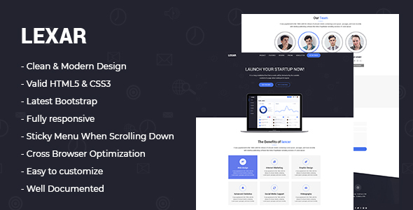 lexar - Software HTML5 Landing Page