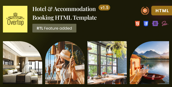 Overtop - Hotel & Accommodation Booking Bootstrap 5 Template