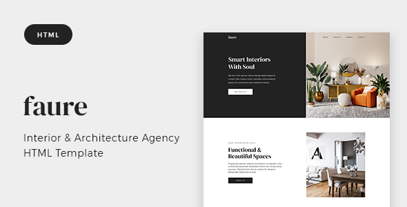 Faure - Interior & Architecture Agency HTML Template
