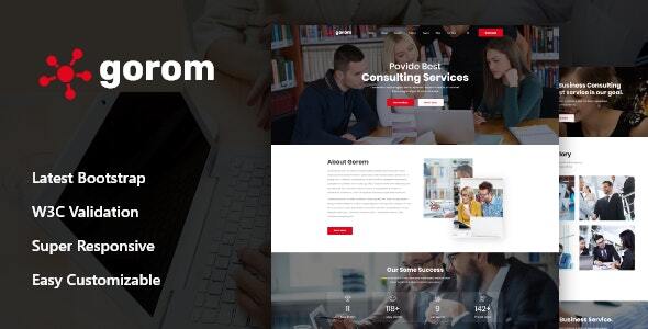 Gorom - Business & Consulting HTML5 Template