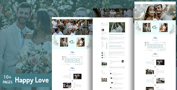 Happy Love - Wedding  Responsive Wedding HTML5 Template