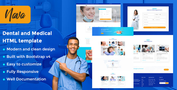 Nava - Responsive Multi Purpose & Clinic HTML Template