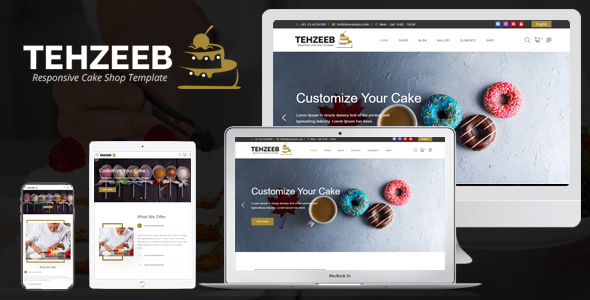 Tehzeeb - Responsive Cake Shop Template
