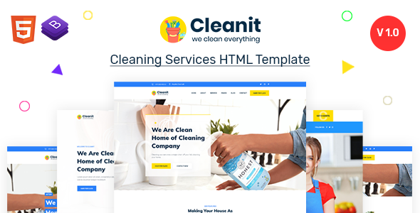 Cleanit - Cleaning Services HTML Template