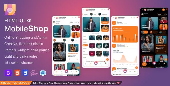Mobileshop Shopping and Ecommerce Admin Bootstrap 5 Mobile HTML Temaplate